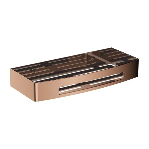 Must-Have Omnires UNI sprchový košík, 30 x 5 x 13 cm, měď lesk UN10331CP