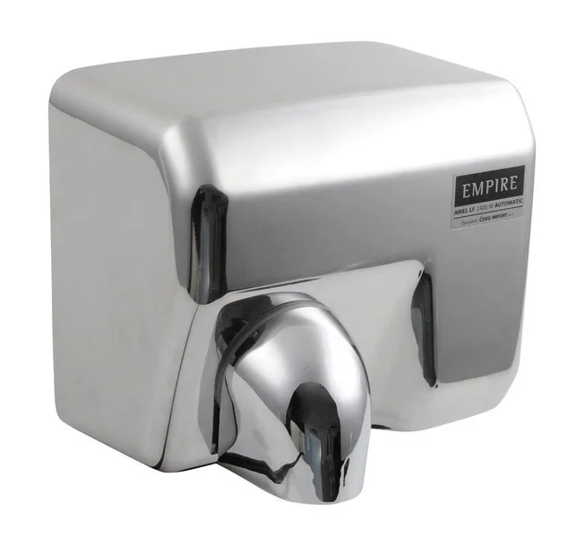EMPIRE bezdotykový elektrický osoušeč rukou 230 V, 2400 W, 278x243x213 mm, nerez lesk 9809 Autentický