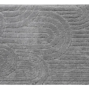 Oblíbený RIST koupelnová předložka, 50x80cm, 100% polyester, protiskluz, šedá UBC-NI8593