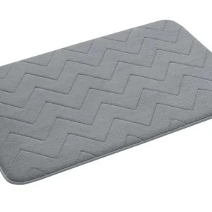 Gedy MOUSSE koupelnová předložka, 50x80cm, 100% polyester, protiskluz, šedá Cenová Bomba