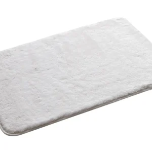 Gedy FUZZY koupelnová předložka, 50x80cm, 100% polyester, protiskluz, bílá Kup Teď