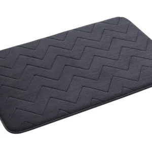 Gedy MOUSSE koupelnová předložka, 50x80cm, 100% polyester, protiskluz, antracit Výprodej
