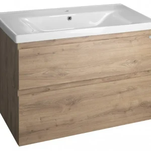 ?asově Omezené Aqualine ALTAIR umyvadlová sk?íňka 86,5x60x45cm, dub emporio AI390