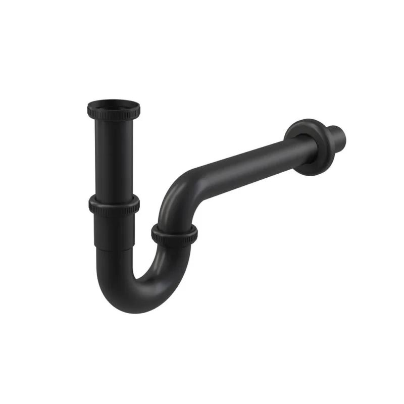 A4320BLACK SIFON UMYVADLOVÝ „U“ DN32 S PŘEVLEČNOU MATICÍ 5/4", ČERNÁ-MAT Koupit Online