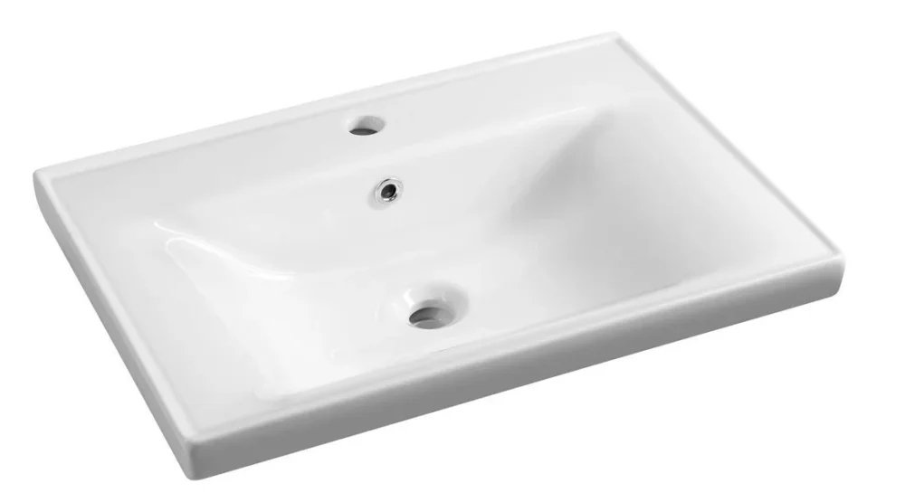 Originální Aqualine Sava 65 Keramické Umyvadlo Nábytkové 65x46cm, Bílá